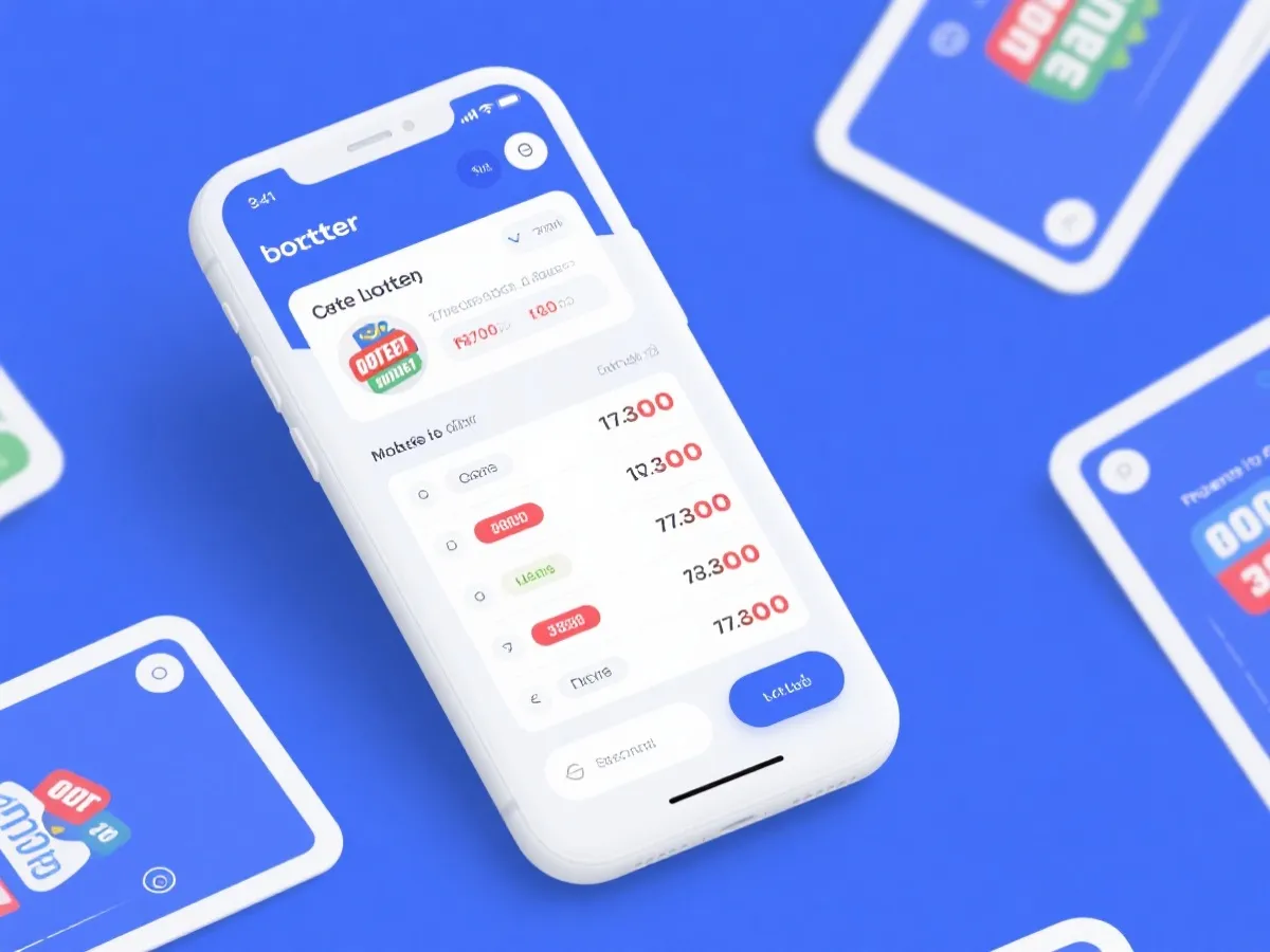 开奖结果移动端示意