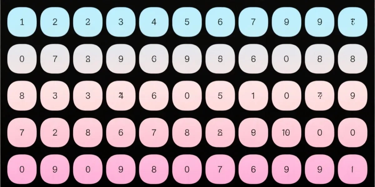 号码分布热力图示意